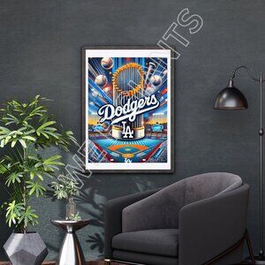 DODGER CHAMPS 18x24 ART POSTER